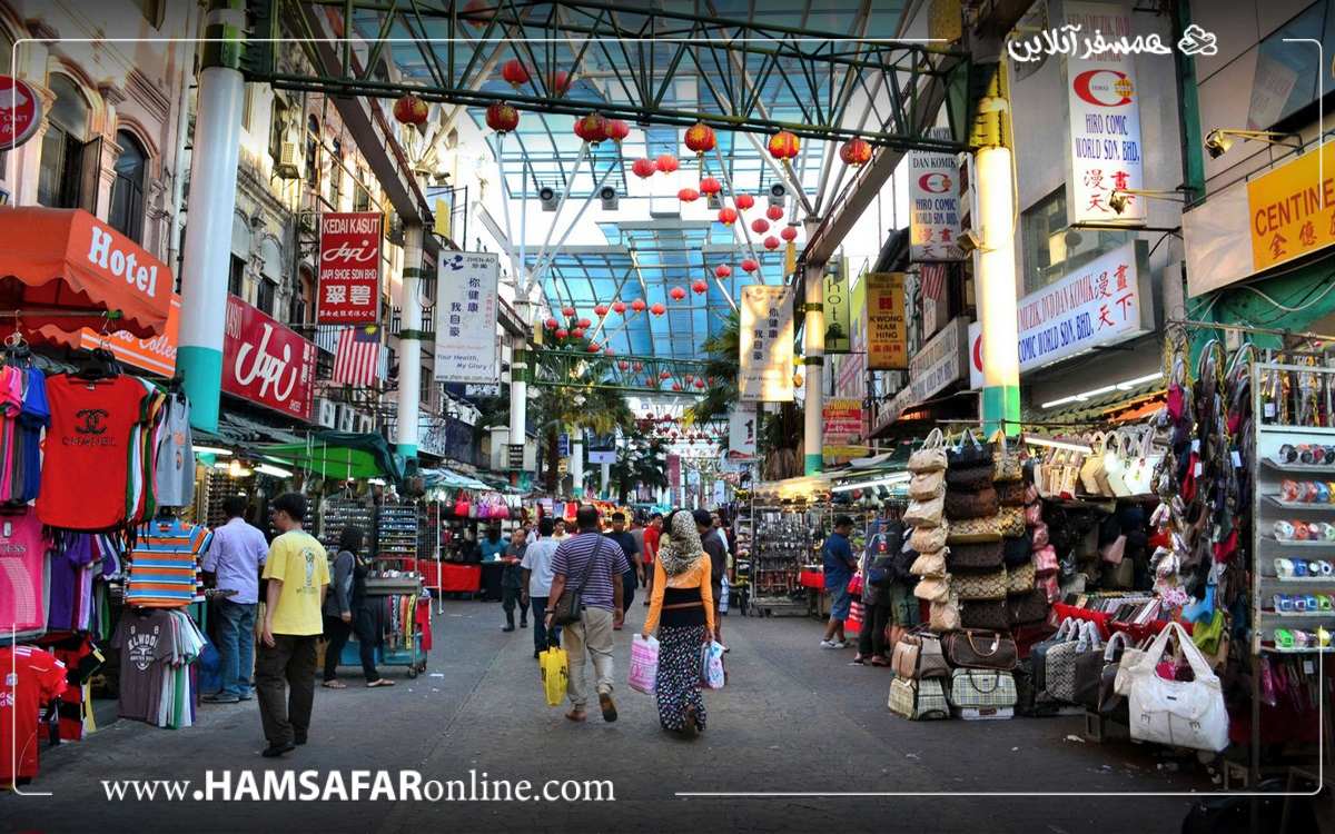 خیابان پتالینگ از بازار های محلی کوالالامپور